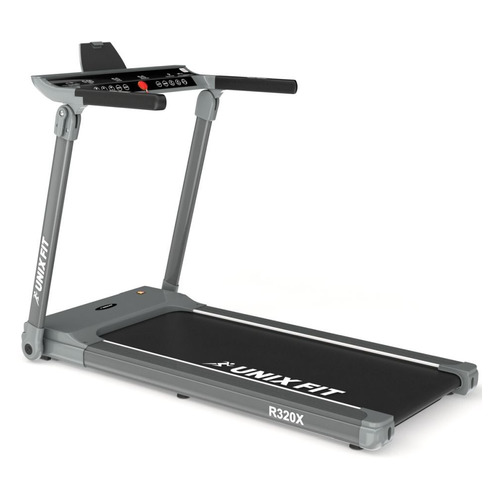 фото Беговая дорожка unixfit ultra-slim r-320x серый/черный (tdr320x)