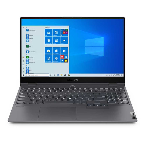 фото Ноутбук lenovo legion s7 15imh5, 15.6", ips, intel core i7 10875h 2.3ггц, 16гб, 1тб ssd, nvidia geforce rtx 2060 max q - 6144 мб, windows 10, 82bc003gru, серый