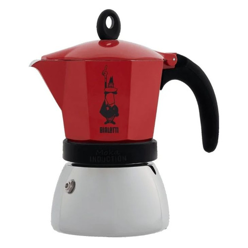 

Кофеварка Bialetti Moka Induction 0.27л нерж.сталь красный (6946), Moka Induction