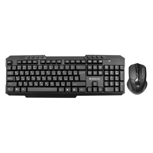 

Комплект (клавиатура+мышь) Defender Jakarta C-805 RU, USB, беспроводной, черный [45805], Jakarta C-805 RU