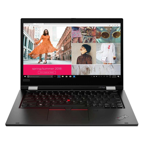 фото Ноутбук-трансформер lenovo thinkpad l13 yoga g2 t, 13.3", ips, intel core i5 1135g7 2.4ггц, 8гб, 256гб ssd, intel iris xe graphics , windows 10 professional, 20vk000vrt, черный