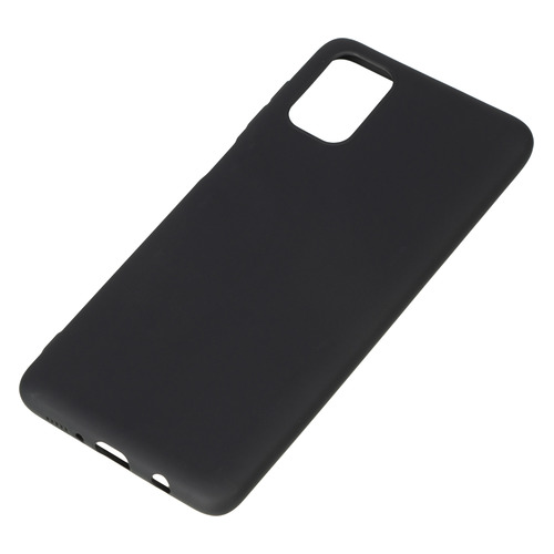 фото Чехол (клип-кейс) borasco silicone case, для samsung galaxy m51, черный (матовый) [39336]