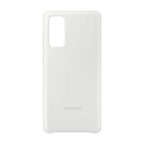 фото Чехол (клип-кейс) samsung silicone cover, для samsung galaxy s20 fe, белый [ef-pg780twegru]