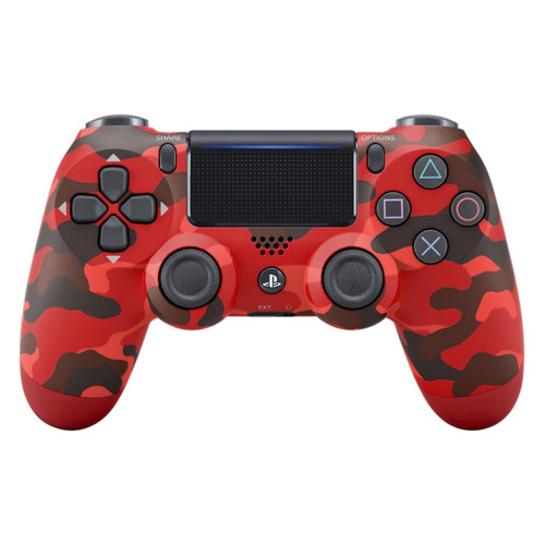 фото Геймпад беспроводной playstation dualshock 4, bluetooth, для playstation 4, красный камуфляж [ps719950004]