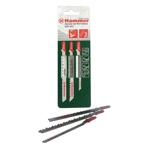

Набор пилок Hammer 204-901 JG WD-PL, по дереву, 3шт [30580], 204-901 JG WD-PL