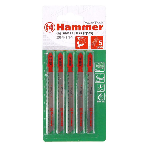 

Набор пилок Hammer 204-114 JG WD T101BR, универсальные, 74мм, 5шт [30560], 204-114 JG WD T101BR