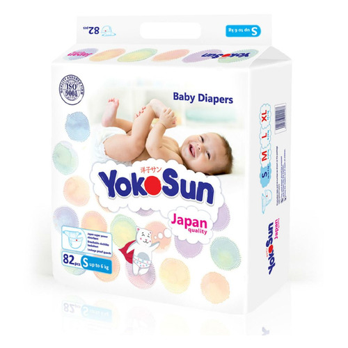 

YOKOSUN Comfort S подгузники, 0-6 кг, 82 шт.