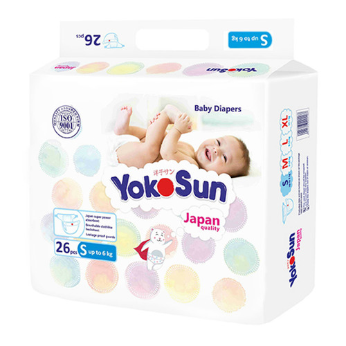 

YOKOSUN Comfort S подгузники, 0-6 кг, 26 шт.