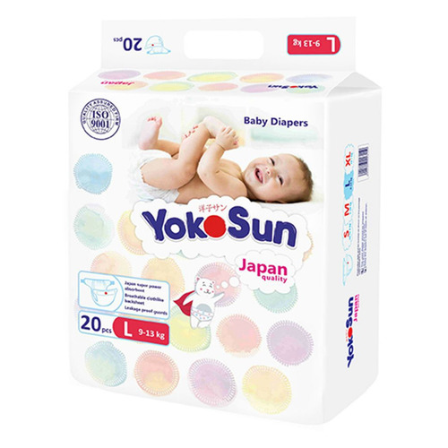 

YOKOSUN Comfort L подгузники, 9-13 кг, 20 шт.