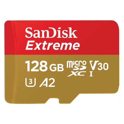 

Карта памяти microSDXC UHS-I U3 Sandisk Extreme 128 ГБ, 160 МБ/с, Class 10, SDSQXA1-128G-GN6GN, 1 шт., SDSQXA1-128G-GN6GN