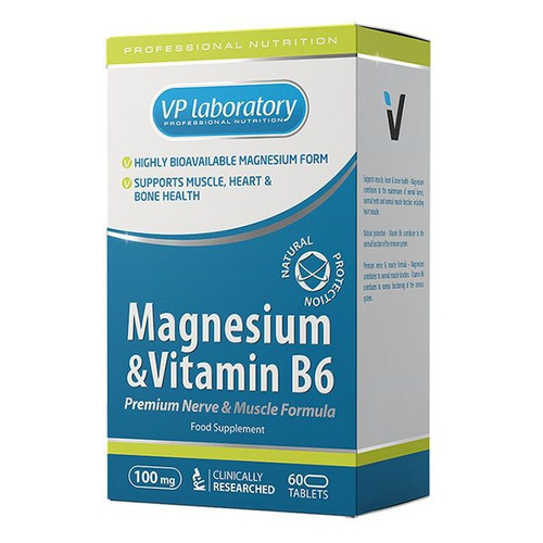 

Витаминный комплекс VPLAB Magnesium&Vitamin B6, таблетки, 60шт [vp57125], Magnesium&Vitamin B6