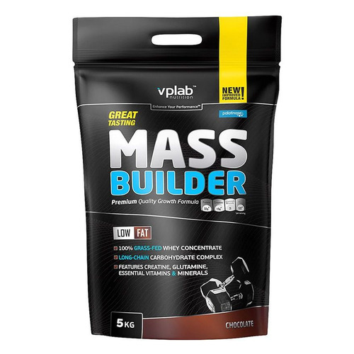 

Гейнер VPLAB Mass Builder, порошок, 5кг, шоколад [vp55305], Mass Builder