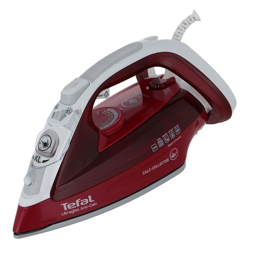 фото Утюг tefal fv4996e0, 2600вт, белый/ красный [1830007580]