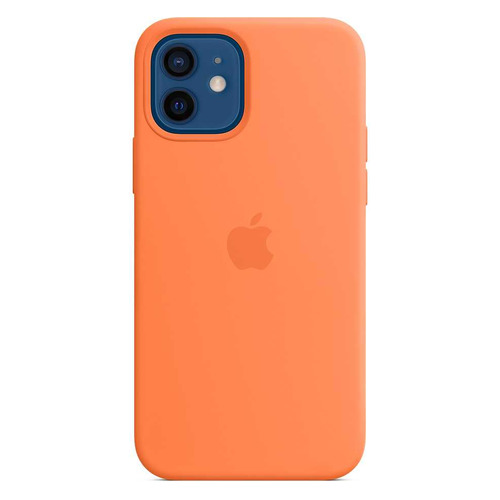 фото Чехол (клип-кейс) apple silicone case with magsafe, для apple iphone 12/12 pro, кумкват [mhky3ze/a]