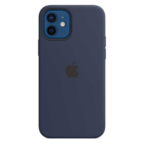 фото Чехол (клип-кейс) apple silicone case with magsafe, для apple iphone 12/12 pro, темный ультрамарин [mhl43ze/a]