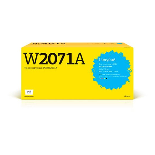 

Картридж T2 W2071A, голубой / TC-HW2071A, W2071A
