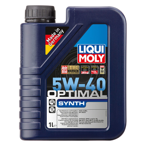 фото Моторное масло liqui moly optimal synth 5w-40 1л. синтетическое [3925]