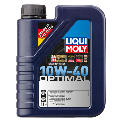 фото Моторное масло liqui moly optimal 10w-40 1л. полусинтетическое [3929]