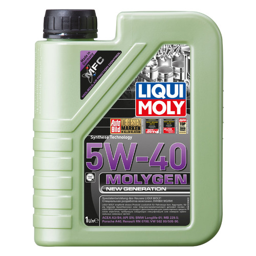 фото Моторное масло liqui moly molygen new generation 5w-40 1л. синтетическое [9053]