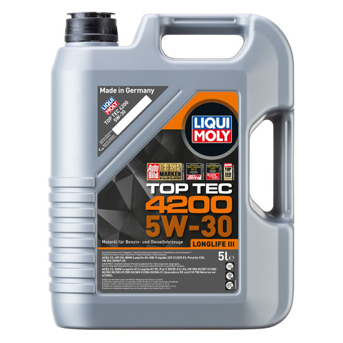 фото Моторное масло liqui moly top tec 4200 5w-30 5л. синтетическое [7661]