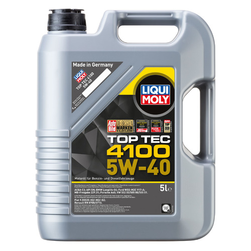 фото Моторное масло liqui moly top tec 4100 5w-40 5л. синтетическое [7501]