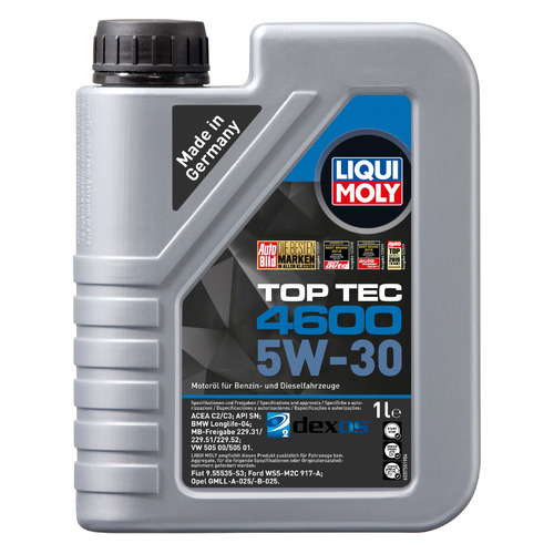 фото Моторное масло liqui moly top tec 4600 5w-30 1л. синтетическое [8032]