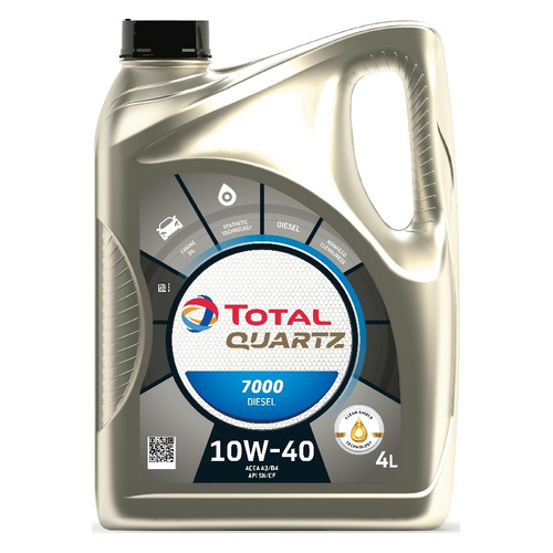 фото Моторное масло total quartz 7000 diesel 10w-40 4л. полусинтетическое [11040501]