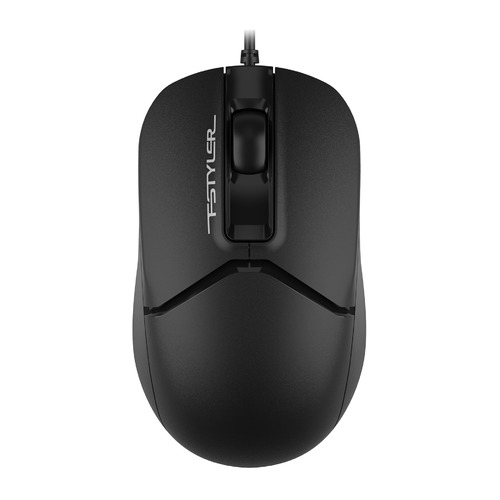 

Мышь A4TECH Fstyler FM12, оптическая, проводная, USB, черный [fm12 black], FM12