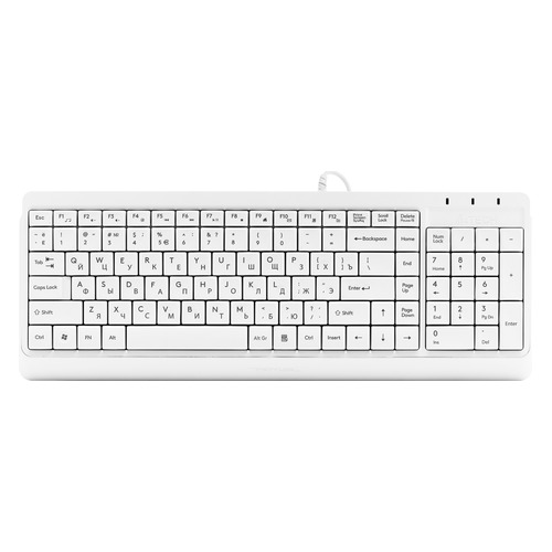 

Клавиатура A4TECH Fstyler FK15, USB, белый, Fstyler FK15