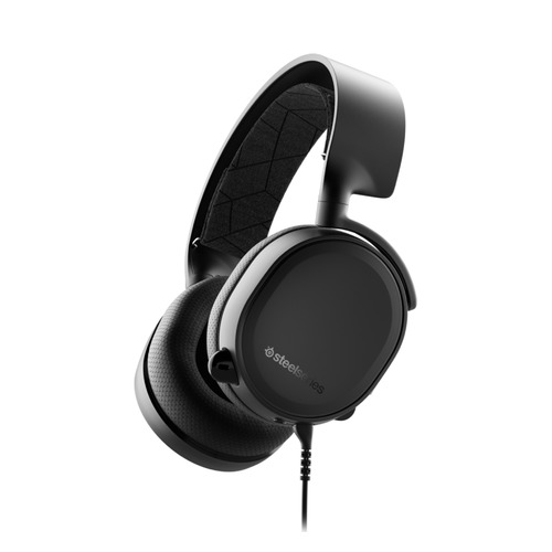 

Гарнитура игровая SteelSeries Arctis 3 Console Edition, для компьютера и игровых консолей, накладные, черный [61501], Arctis 3 Console Edition