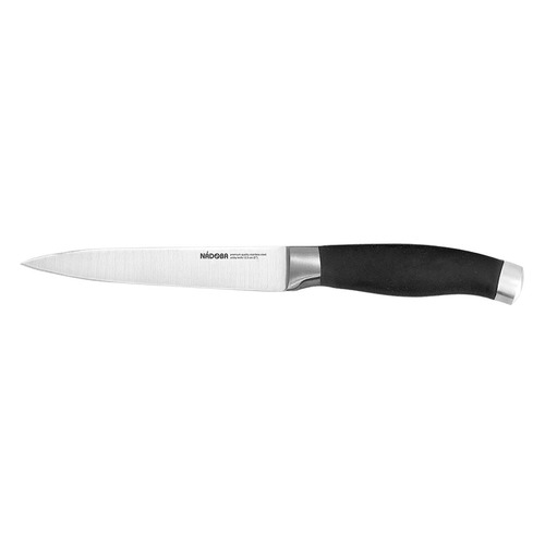 фото Нож кухонный nadoba rut 722711 стальной универсальный лезв.12.5мм прямая заточка черный/серебристый