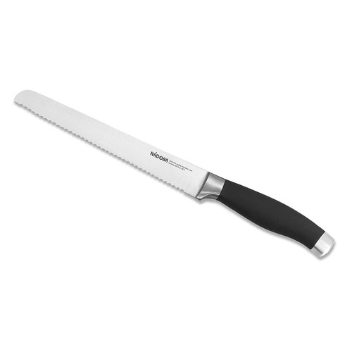 фото Нож кухонный nadoba rut 722715 стальной универсальный для хлеба лезв.20мм серрейт. заточка черный/се