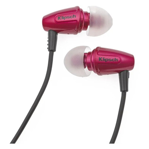 фото Наушники interstep klipsch image s3, 3.5 мм, вкладыши, розовый/черный [24831]