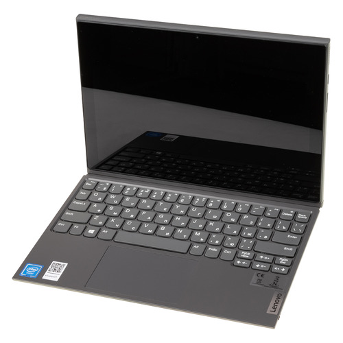 фото Планшет-трансформер lenovo ideapad yoga duet 3, 4gb, 128gb, 3g, 4g, windows 10 professional серый [82hk000vru]