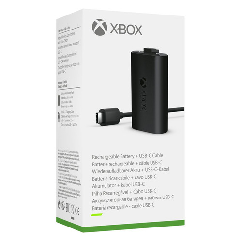 фото Зарядное устройство microsoft play and charge, для xbox series x/one, черный [sxw-00002]