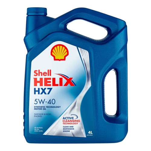 фото Моторное масло shell helix hx 7 5w-40 4л. полусинтетическое [550051497]