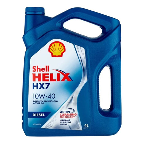 фото Моторное масло shell helix diesel hx 7 10w-40 4л. полусинтетическое [550046373]