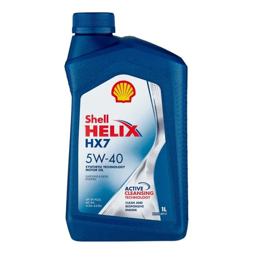 фото Моторное масло shell helix hx 7 5w-40 1л. полусинтетическое [550051496]