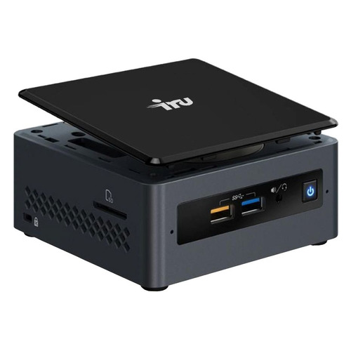 

Неттоп IRU NUC I11GL, Intel Celeron J4005, DDR4 4ГБ, 60ГБ(SSD), Intel UHD Graphics 600, CR, Windows 10 Pro, черный и серебристый [1436576], I11GL