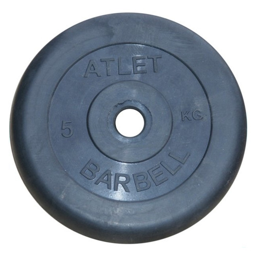 

Диск Mb Barbell Atlet для гантели обрезин. 5кг черный (28260626), Atlet