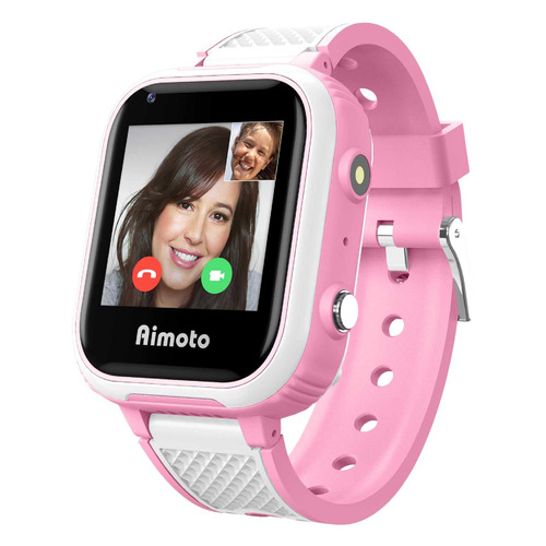 фото Смарт-часы кнопка жизни aimoto pro indigo 4g, 1.44", розовый / розовый [9500103]
