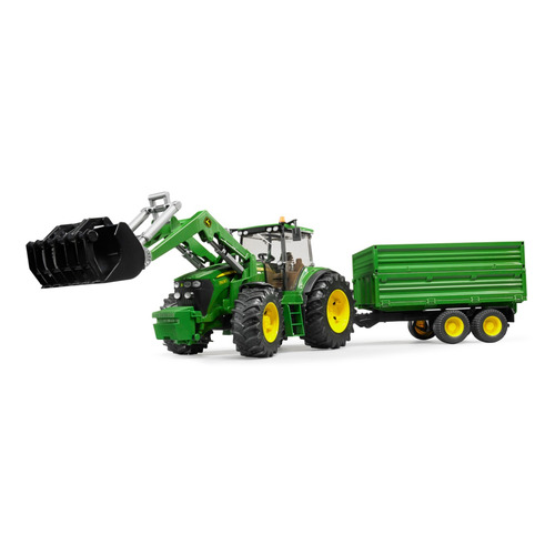 фото Игровой набор bruder john deere 7930 с погрузчиком и прицепом, трактор [03-055]