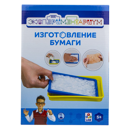 

Набор для опытов 1TOY Экспериментариум Изготовление бумаги (Т14057), Разноцветный, Изготовление бумаги