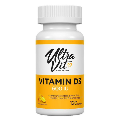

Витаминный комплекс ULTRAVIT Vitamin D3, капсулы, 120шт [vp58900], Vitamin D3