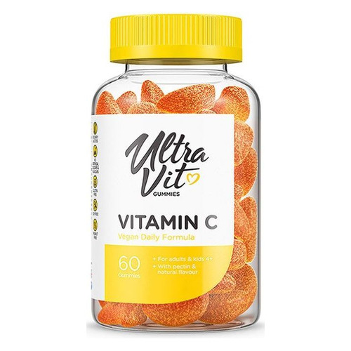 фото Витаминный комплекс ultravit vitamin c, жевательные пастилки, 60шт, апельсин [vp57361]