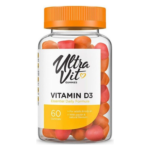 

Витамин ULTRAVIT Vitamin D3, Жевательные пастилки, 60шт [vp57385], Vitamin D3