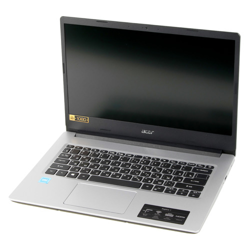 фото Ноутбук acer aspire 3 a314-35-c60a, 14", intel celeron n4500 1.1ггц, 4гб, 128гб ssd, intel uhd graphics , eshell, nx.a7ser.001, серебристый