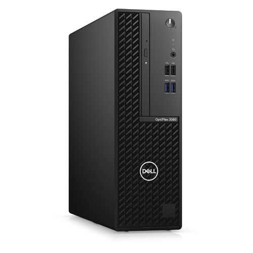 фото Компьютер dell optiplex 3080, intel core i3 10100, ddr4 4гб, 1000гб, intel uhd graphics 630, dvd-rw, windows 10 professional, черный [3080-8471]