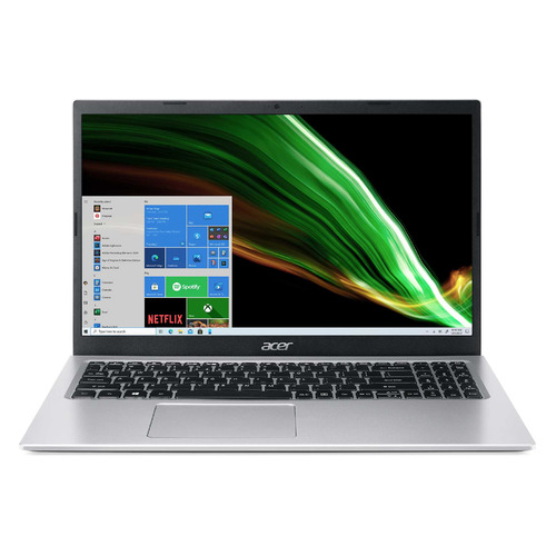 фото Ноутбук acer aspire 3 a315-35-c22h, 15.6", intel celeron n4500 1.1ггц, 8гб, 256гб ssd, intel uhd graphics , windows 10, nx.a6ler.00a, серебристый