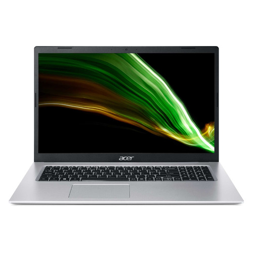 фото Ноутбук acer aspire 3 a317-33-c2ss, 17.3", intel celeron n4500 1.1ггц, 4гб, 128гб ssd, intel uhd graphics , windows 10, nx.a6ter.00b, серебристый